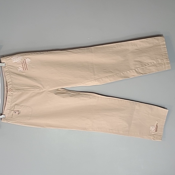 Vintage Y2K Lishipi Sports Embroidered Chinos Size XS Preppy 90s Indie Cottage - Picture 1 of 11